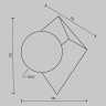 Настенный светильник MAYTONI CUBEO MOD445WL-01PT